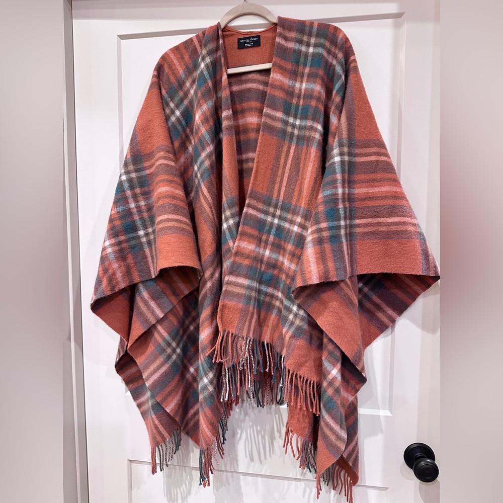 100% lambswool plaid shawl from Gretna Green, Scotland